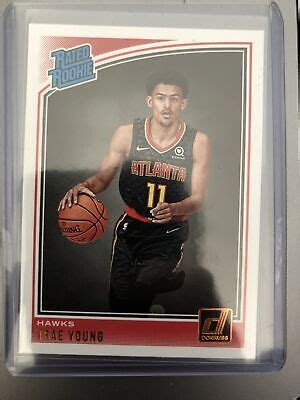 trae young donruss rated rookie card